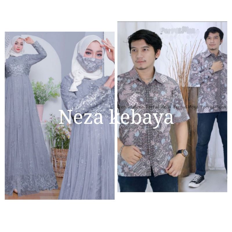 COUPLE GAMIS TULLE //COUPLE PESTA//GAMIS TERBARU
