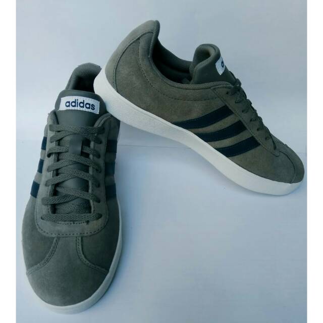 adidas VL Court 2.0 Grey Suede