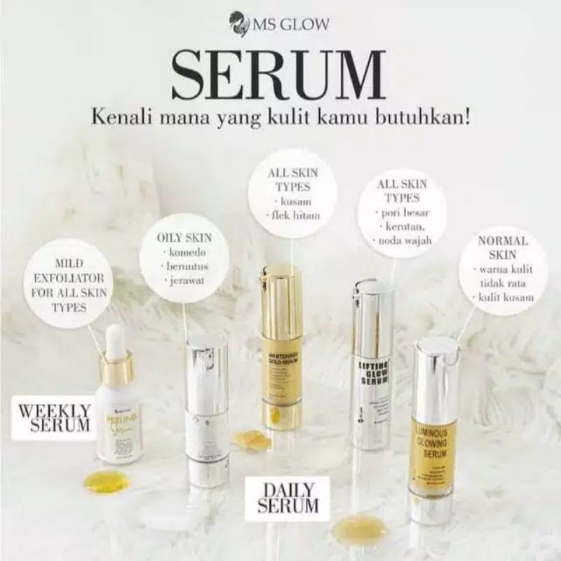 serum MS glow | serum gold | serum lifting | serum luminous | serum acne | peeling serum