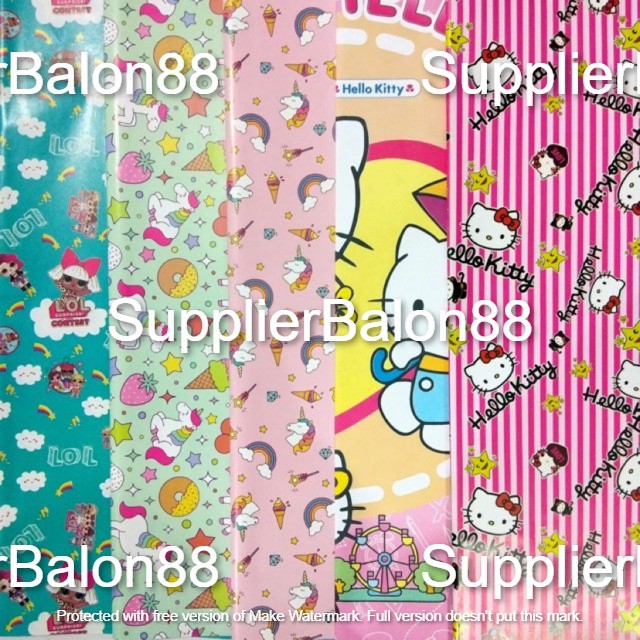 

(Min 12 lembar) Kertas kado (48x68cm) - kertas kado termurah