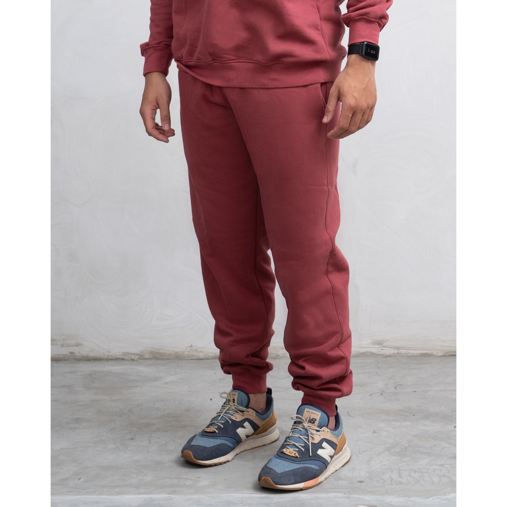 PLAIN TRAINING PANTS by PAD - AUBURN RED