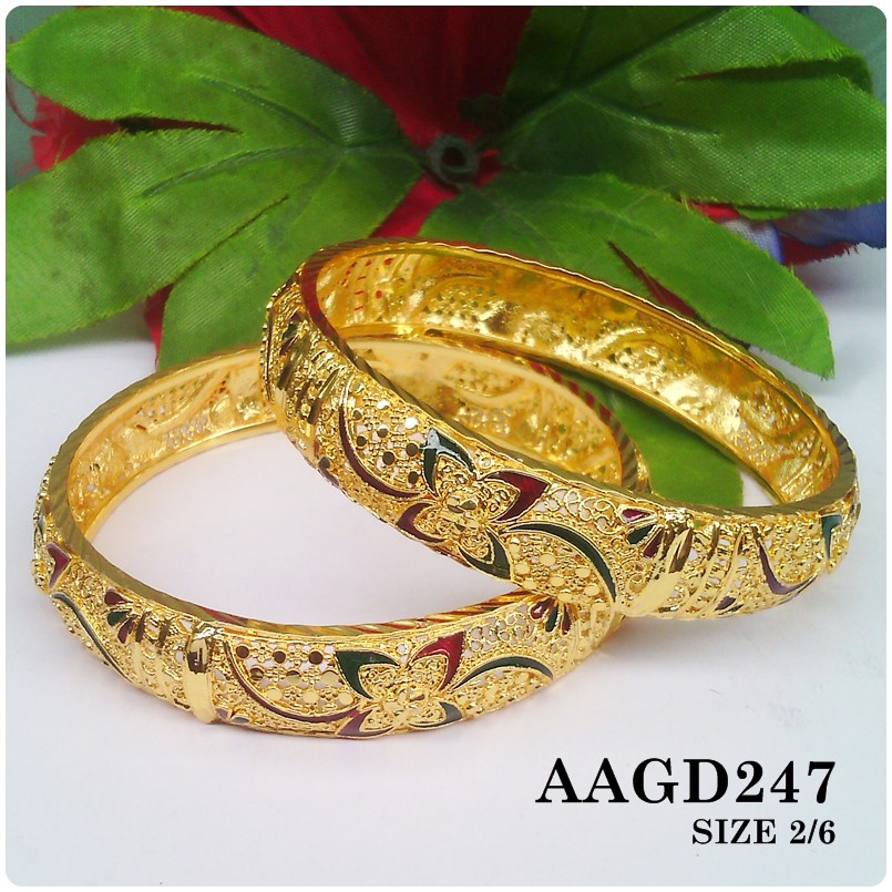  GELANG  DUBAI MODEL  TERBARU LIMITE EDITION AAGD247 size 2 4 