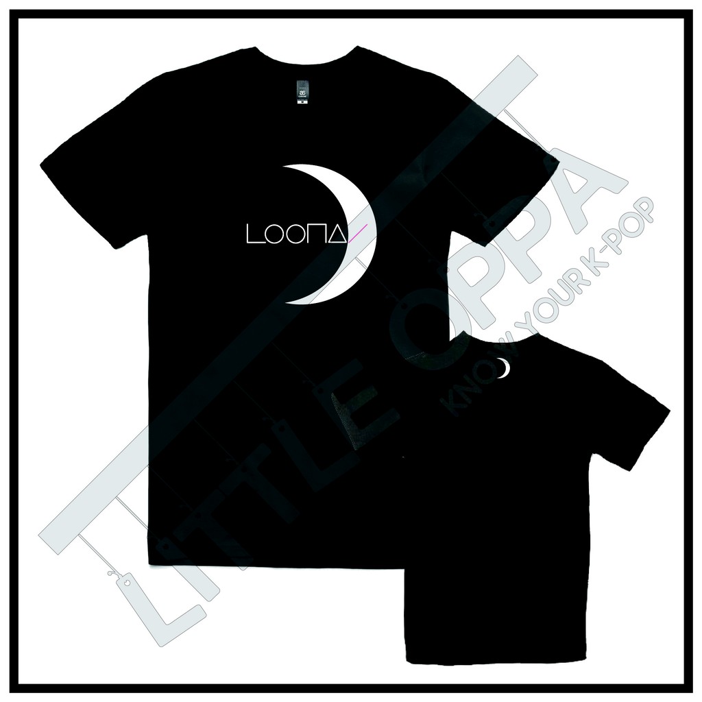 KAOS T-SHIRT LOONA NEW MOON LOGO