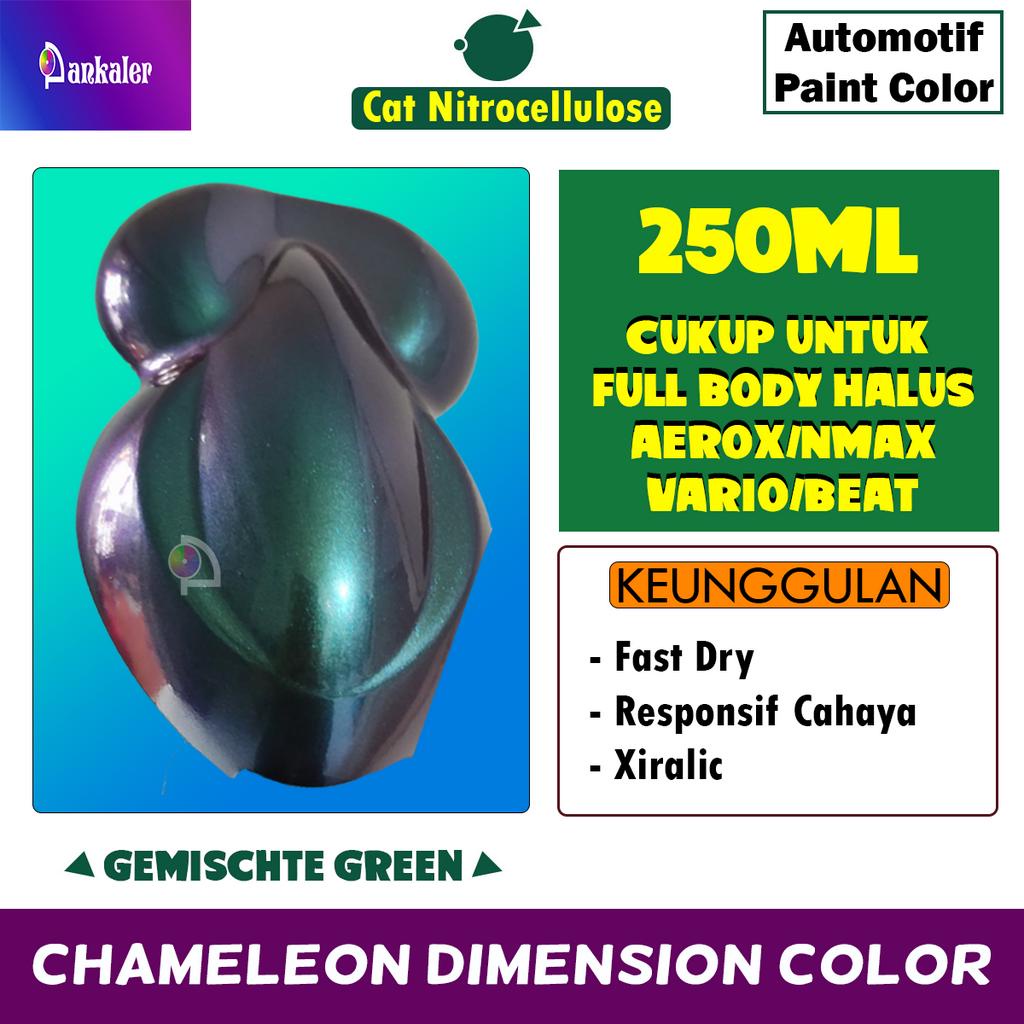 Cat Bunglon Gemischte Green NC Ukuran Botol 250ml - PANKALER - Cat Velg Vixion Scoopy Kopling Mio Sp
