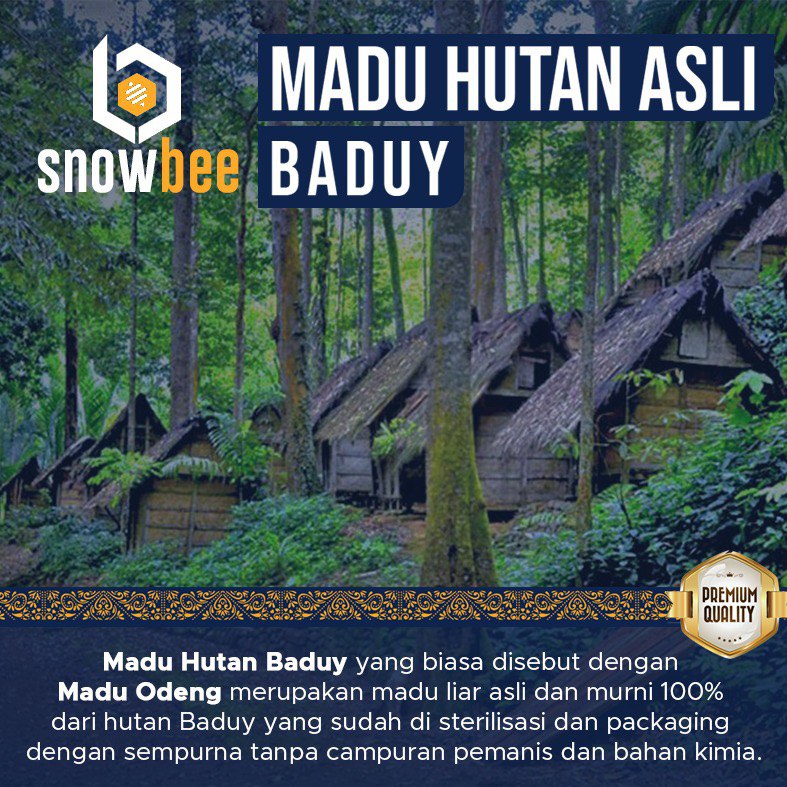 Madu Baduy Hutan Asli Original Badui 500 gr - MADU NUTRISI &amp; IMUNITAS TUBUH - MADU KESEHATAN JANTUNG