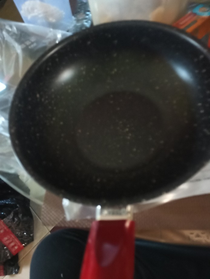 Supra Panci Stainless Stir Wok Marble 24 Cm - Red