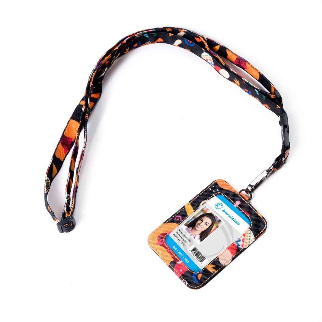 Gantugan ID Card Holder Kantor Kasual Name Tag Lanyard Pria Wanita - IDCS11