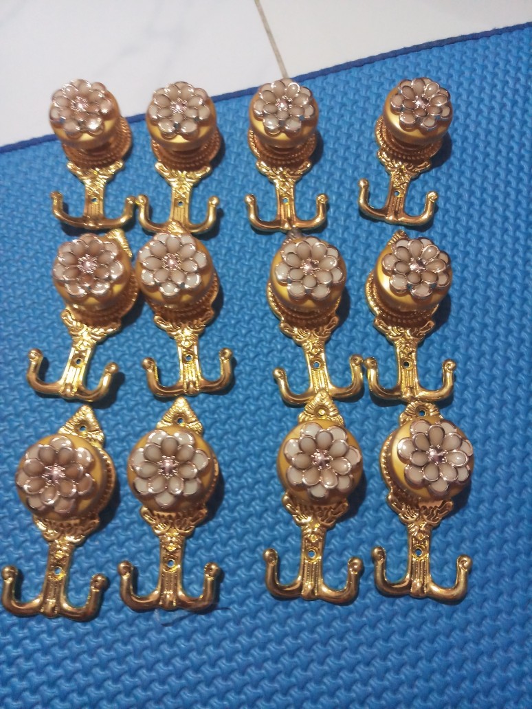 Hook Gorden // Pengait Tali Gorden // Hook Bunga ( Gold )