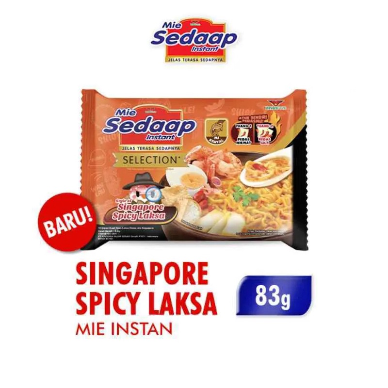 

SEDAAP Mie Instant Singapore Spicy Laksa 83 gr - Mi Sedap Singapore Spicy Laksa 83 gr #MDR