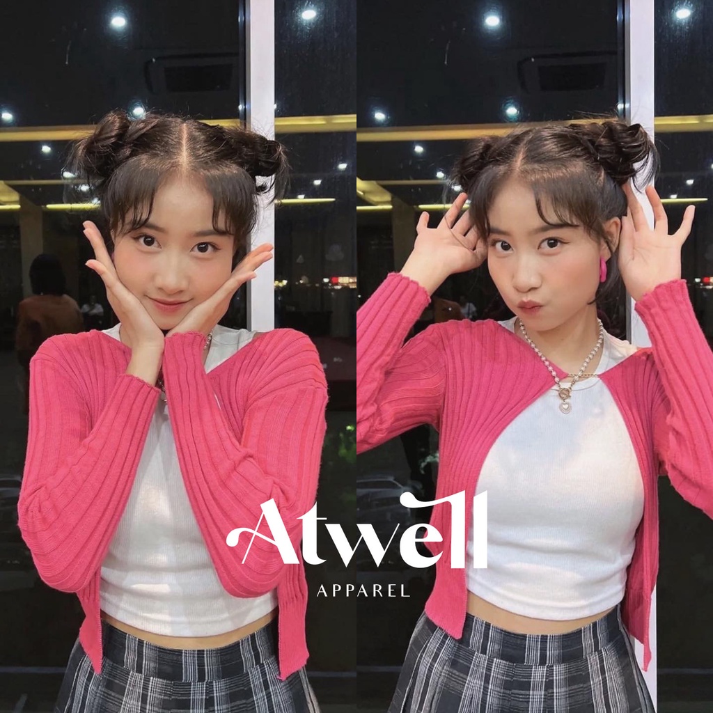 Eloise Ribbed Cardigan with Chain