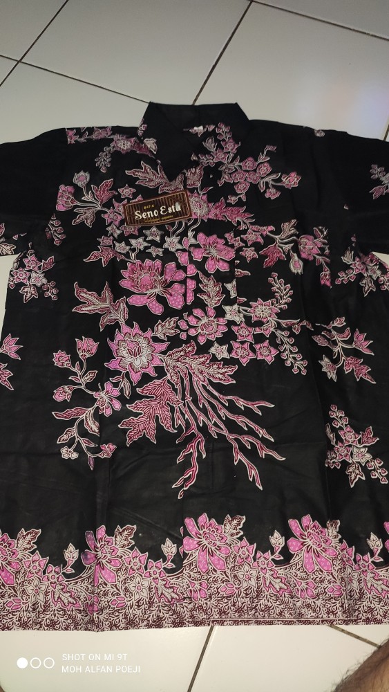 New Size M L Xl Xxl Xxxl Bswart Batik Hrb026 Kenongo Hem Pendek Padi Pekalongan M L Xl Seno Estu