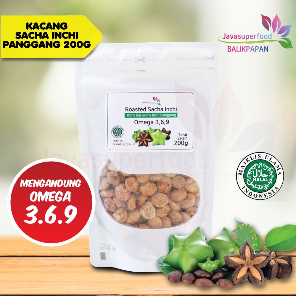 BIJI SACHA INCHI PANGGANG / ROASTED SACHA INCHI SEED 200g