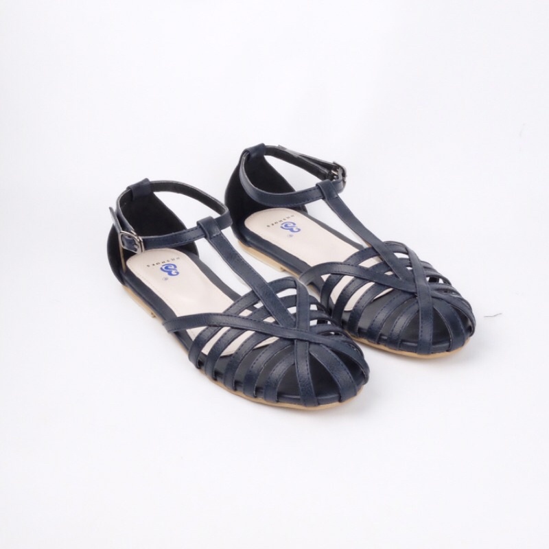 [SIAP KIRIM] BRShoes40 FT Donker Sandal Tali Casual Flat Wanita