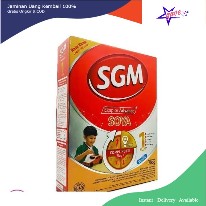 SGM soya 3 (1-5 tahun) vanila 700gr