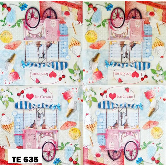 TISU NAPKIN DECOUPAGE EROPAH 33X33 CM TE  635 TTS