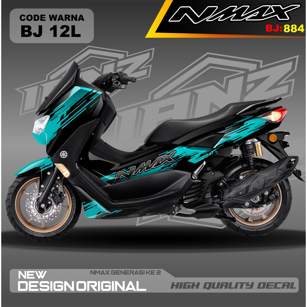 DECAL STICKER NEW NMAX FULL BLOK MOTOR/ DECAL FULL BODY NMAX / DECAL STIKER FULL BODY NMAX / STIKER DECAL NMAX TERBARU