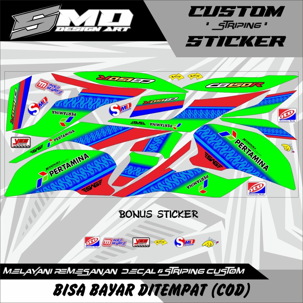 STIKER BODY MOTOR HONDA CB 150R G3