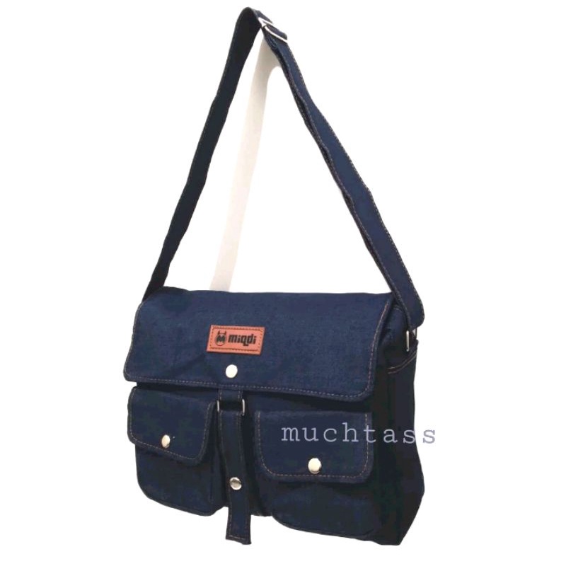 Tas Kanvas Tas Selempang Kanvas Tas Messenger Tas Hangout Tas Sekolah Tas Kuliah Sling Bag