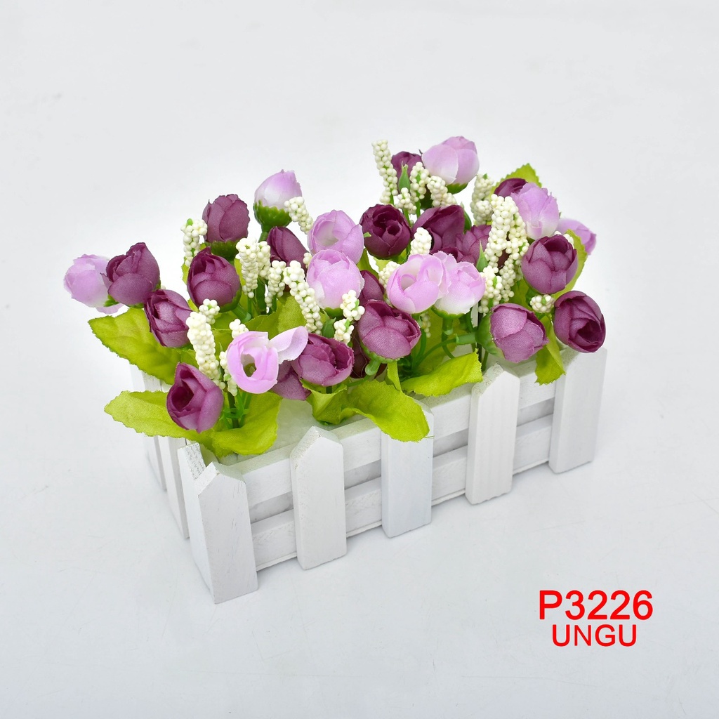 TIB COD P3226 BUNGA HIAS BUNGA DEKORASI BUNGA ARTIFISIAL BUNGA IMPORT-UNGU