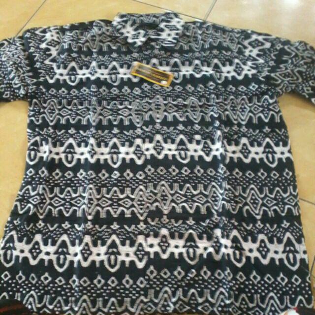 Bswart Batik Hrb026 Kenongo Hem Pendek Padi Pekalongan M L Xl Batik Pria Murah Modern Grosir Batik