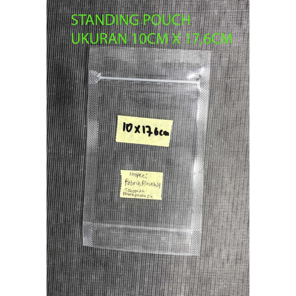 STANDING POUCH DOUBLE SEAL 10x17.6 50lembar