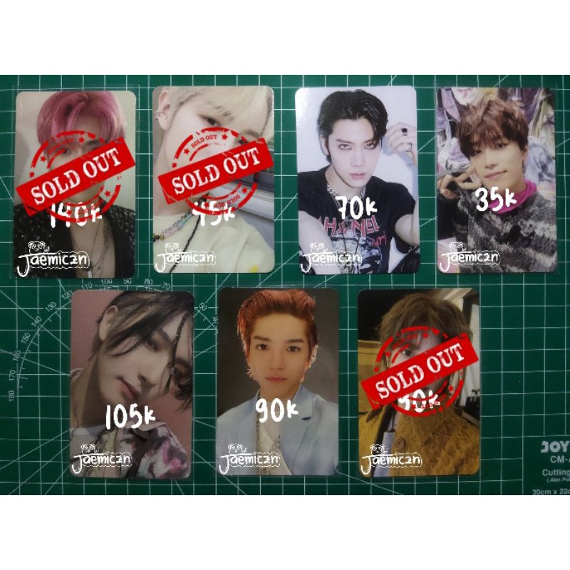 official pc photocard ten superm mini brochure, taeil catharsis, renjun chilling, taeyong future res