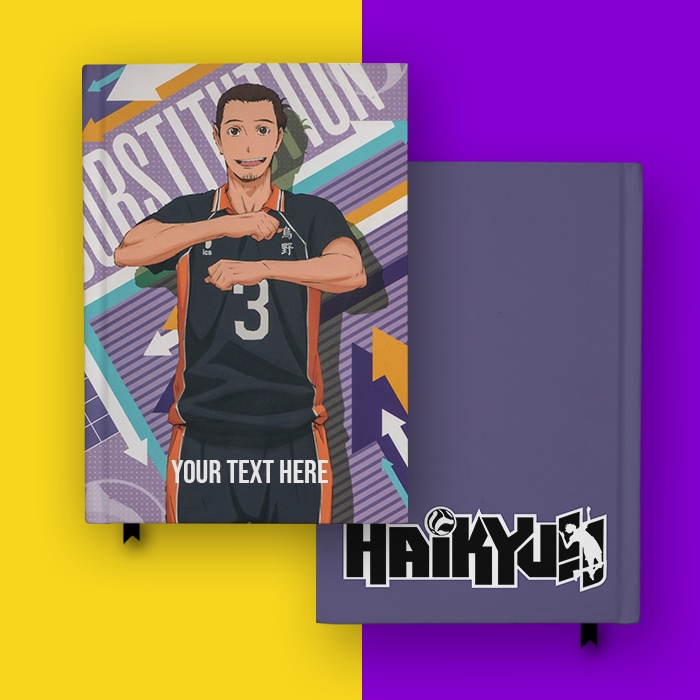 

Notebook Buku Catatan Anime Haikyuu Azumane Asahi Substitution Hardcover Diary Jurnal Custom Nama