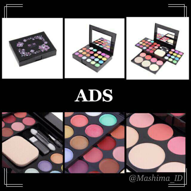 MAKE UP SET ADS-MAKE UP PALETTE EYESHADOW LIPSTICK BLUSH