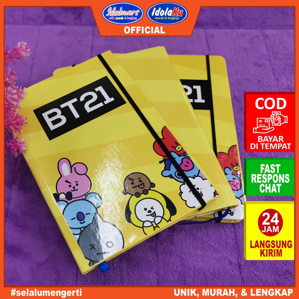 IDOLAKU Notebook A5 BT21 BTS Unofficial IDOLAKU SEMARANG