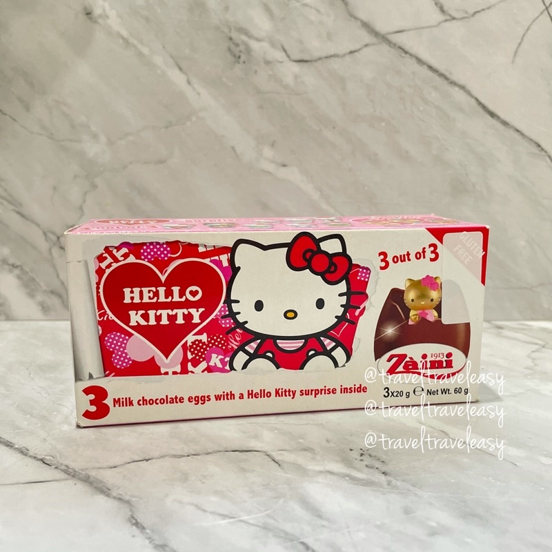 Zaini Hello Kitty Surprise Egg Coklat Telur Isi Mainan Easter Egg Coklat Paskah gift hadiah anak