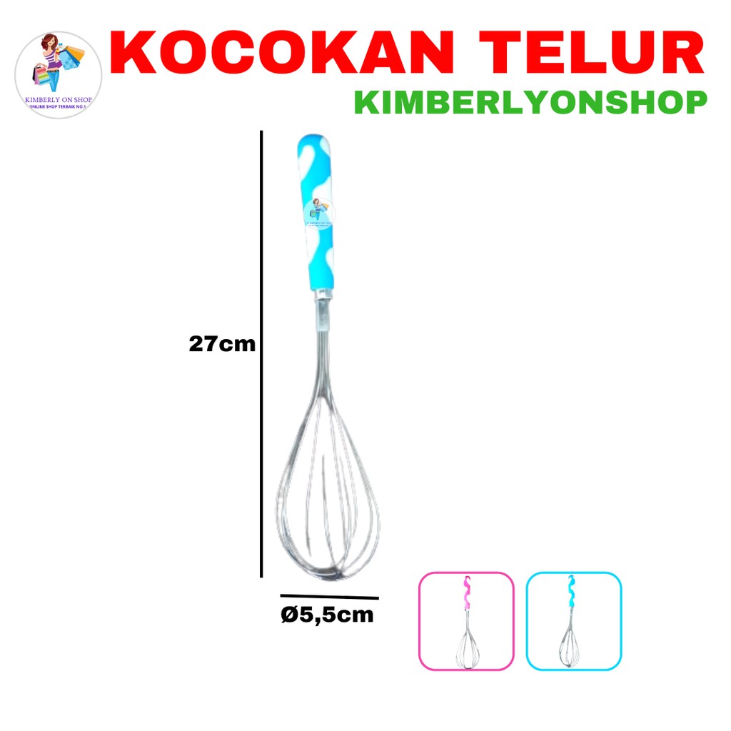 Kimberlyonshop Kocokan Telur Manual mixer telur plastik