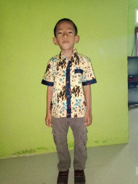 Kemeja Batik Anak Cakep Usia 0-14 Tahun Kode Ak-37
