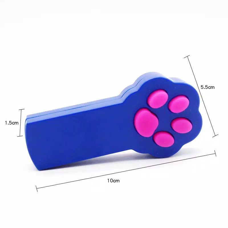 Pointer laser kucing led bentuk telapak kaki