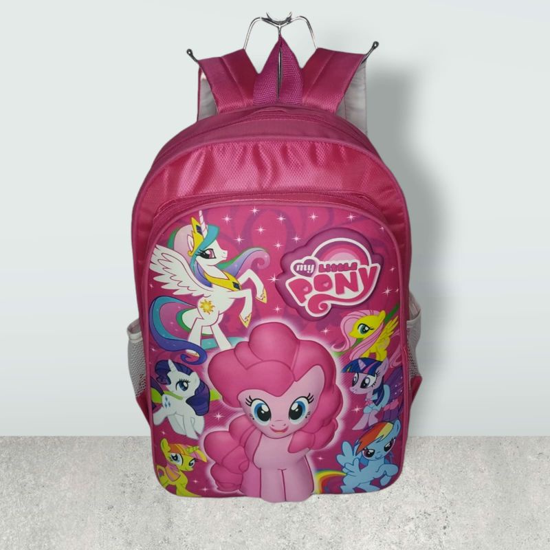 Tas Anak SD Perempuan Kuda Pony Tas Ransel Sekolah Anak TK SD Pony Embos Free jam Tangan