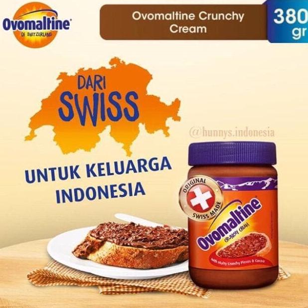 

W2Fit Ovomaltine 380 Gram / Selai Cokelat Ovomaltine Crunchy 380Gr