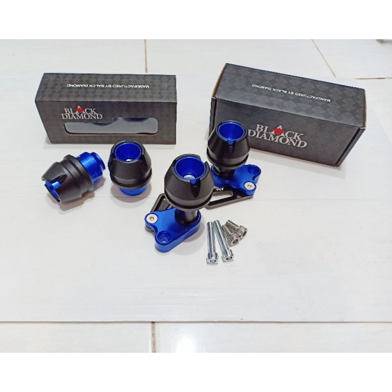 JALU KNALPOT SLIDER NMAX AEROX PLUS JALU AS RODA BLACK DIAMOND