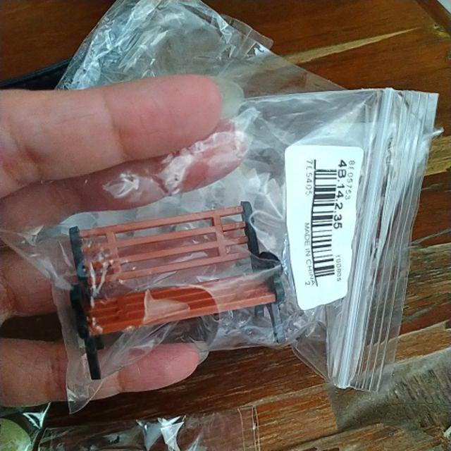[bayar Di Tempat]gregorio Mini Ornament Miniatur Bangku Taman Kerajinan Diy House Decor Model Bangku