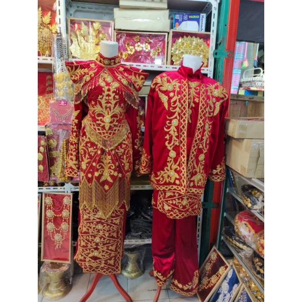 baju penganten Minang terbaru full Payet Jepang.