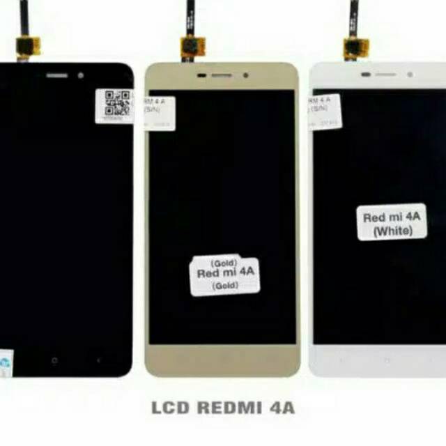 LCD+TS/FULSET REDMI 4A BLACK WHITE GOLD