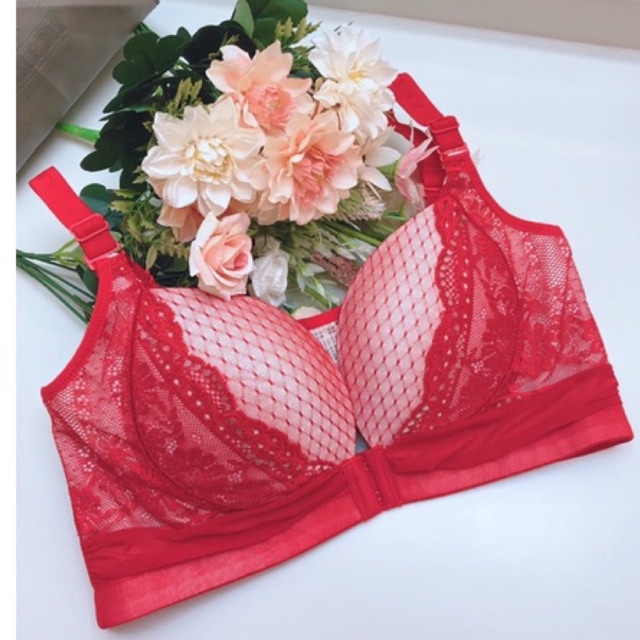 Bra kait depan (K-B35) Bra Penekan Lemak pakaian dalam wanita dewasa semi seamless