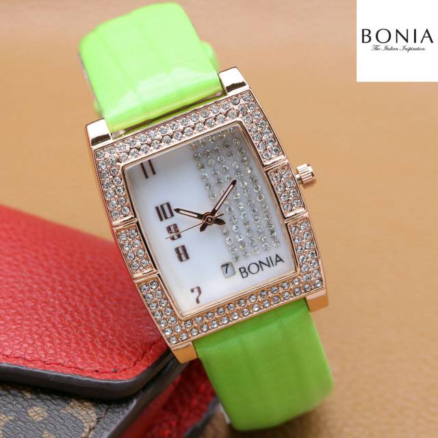 JAM CEWE KULIT SUPER BONIA TANGGAL