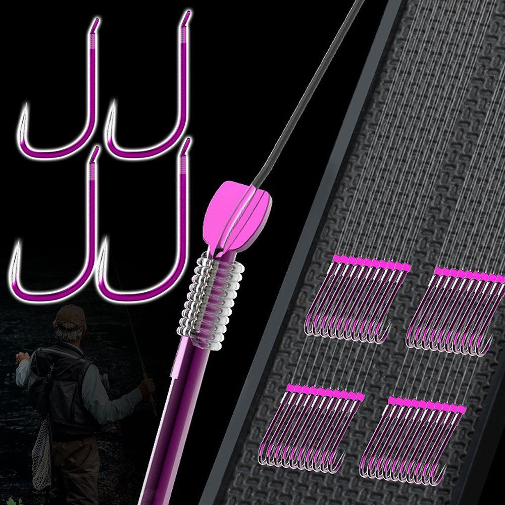 TOP 20pc /set Aksesoris Pengait Ikan Manual Finger Winding New Kanto Double Hook