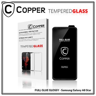 Samsung Galaxy A8 Star - COPPER Tempered Glass Full Glue Premium Glossy