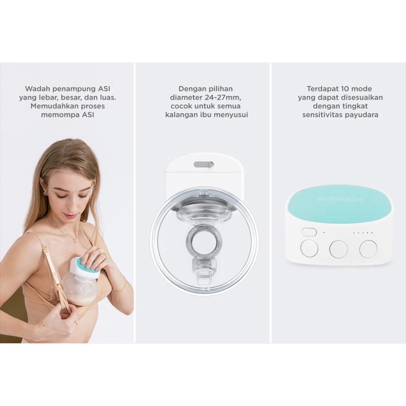 Mooimom M2 Handsfree Breastpump Pompa Asi