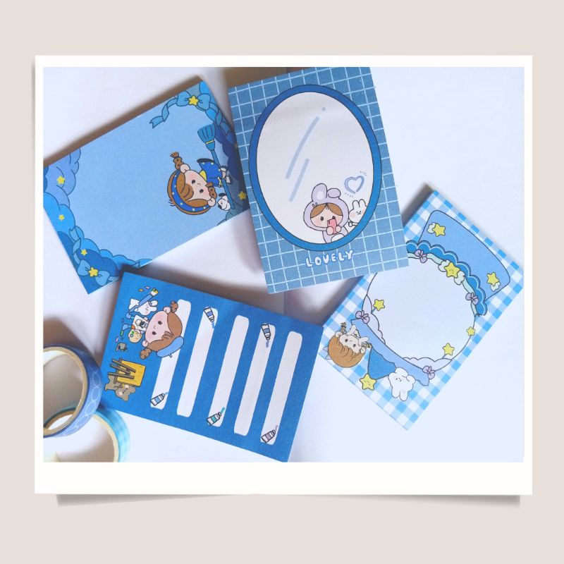 

baejoy.sticx || Memo pad motif sticky note cute girl
