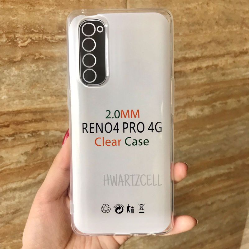 C/C- CASING OPPO RENO6 4G/5G/ RENO 5/RENO5 F/5F/RENO4 F/4F/RENO 4/Reno 4Pro Reno 8 5G Reno 8 Pro Softcase TPU Bening Tebal 2.0 HD CLEAR 6 PRO Transparan