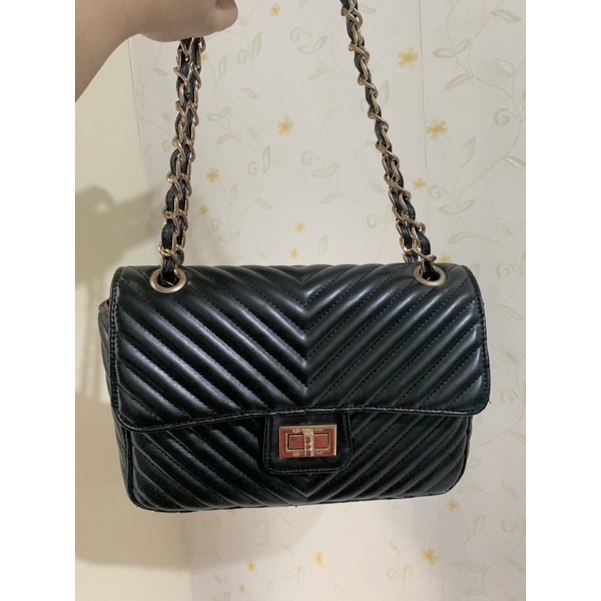 Preloved Chevron Boston Bag Local.id