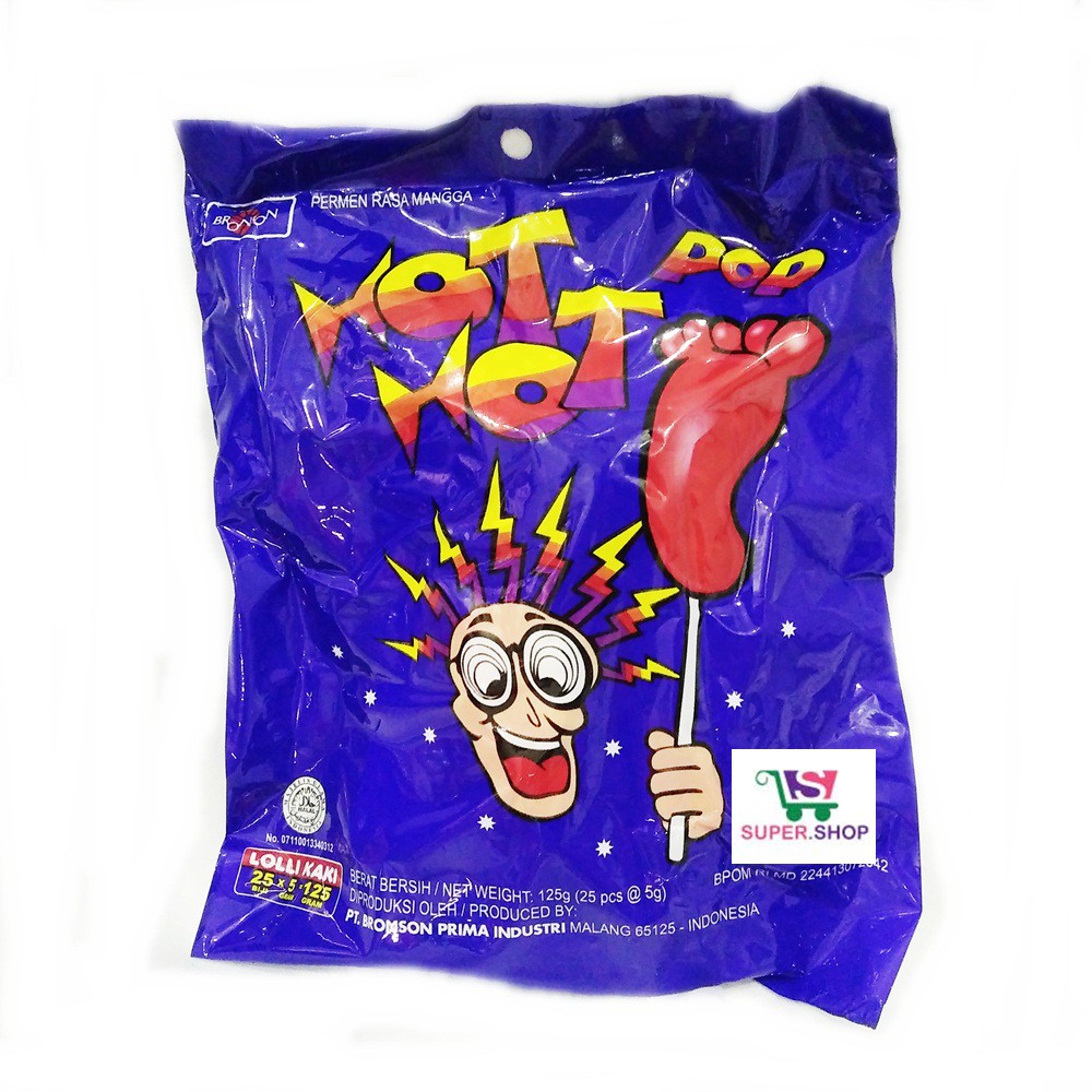 

Permen Kaki Hot Hot Pop (isi 25pcs) . Lolipop jadul