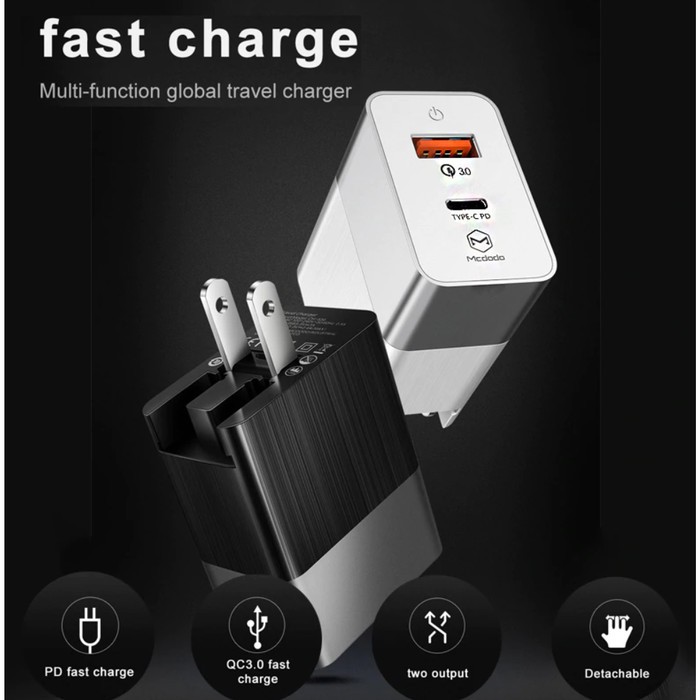 F86 Charger CH-562 Quick Charger QC 3.0 Travel Charger EU US UK PLUG / Dual Port Charger