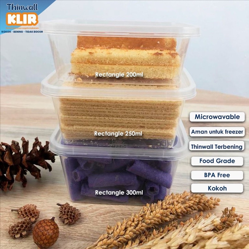 THINWALL DESSERT BOX RECTANGLE 300 THINWALL KECIL THINWALL KOTAK MINI THINWALL FOOD CONTAINER RECTANGLE 200 ML THINWALL 200ML KOTAK RECTANGLE THINWALL RECTANGLE 250 ML THINWALL KLIR 250 ML THINWALL SQ 350ml THINWALL DM 500 ML THINWALL SQUARE 500 ML KLIR